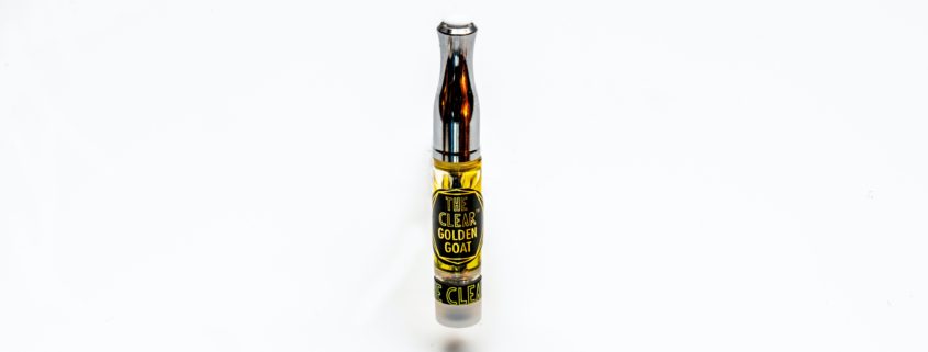 Clear Cannabis wax cartridge